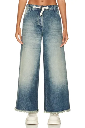 Moncler X Palm Angels Wide Leg in Denim-Dark