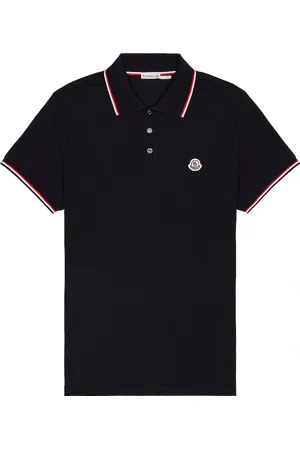 Moncler Short Sleeve Polo in Blue