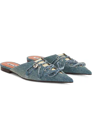 Acne Studios Pointed Slide in Blue