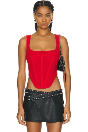 Miaou Campbell Corset in Red