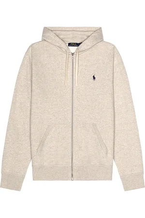 Ralph Lauren Fleece Full-Zip Hoodie in Grey