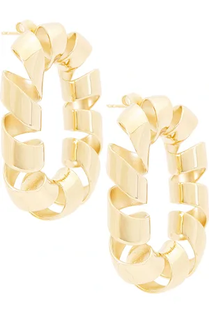 Paco rabanne XL Link Twist Earrings in Metallic