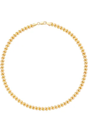 mega San Marcos Necklace in Metallic Gold