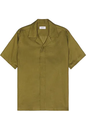 Saturdays NYC York Camp Collar Shirt in Green