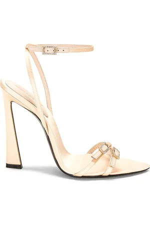 Saint Laurent Gippy 110 Sandal in Nude