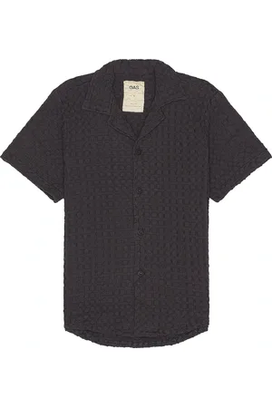 Oas Cuba Waffle Shirt in Black