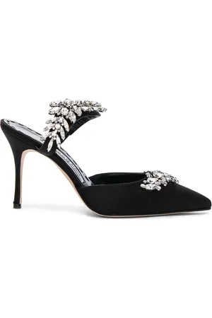 Manolo Blahnik Satin Lurum 90 Heels in