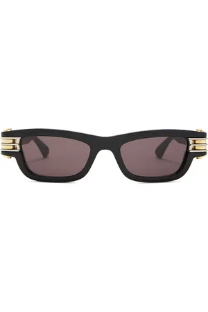 Bottega Veneta Rectangular Sunglasses in Black