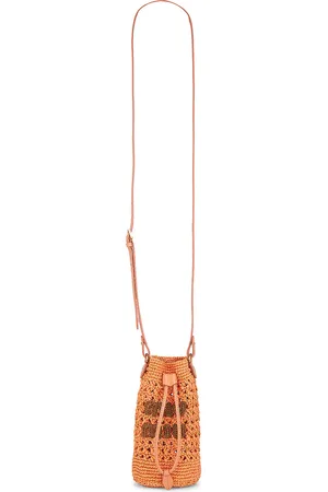 Miu Miu Crochet Crossbody Bag in Peach