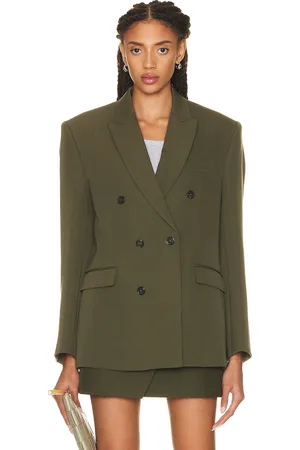 WARDROBE.NYC Double Breasted Blazer in Army