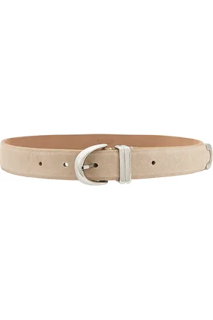 Khaite Bambi Skinny Silver Hardware Belt in