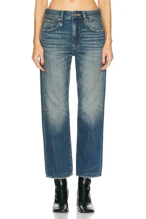 R13 Romeo Low Rise in Denim-Dark