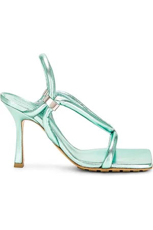 Bottega Veneta Stretch Slingback Sandal in Teal