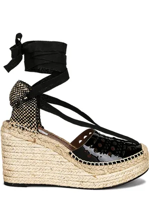 Alaïa Vienne Espadrille Wedges in Black