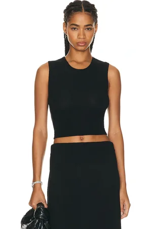 Leset Lauren Sleeveless Crewneck Top in