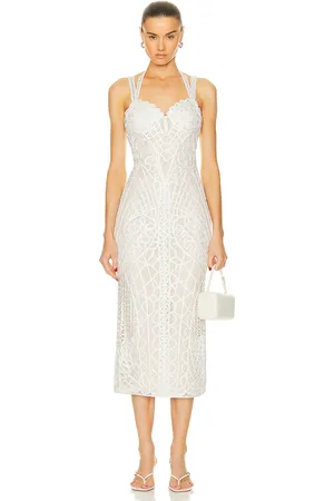 Cult Gaia Louise Sleeveless Dress in White