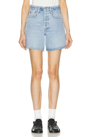 Citizens of Humanity Marlow Long Vintage Short in Denim-Light