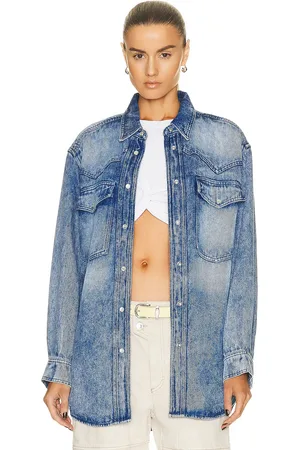 Isabel Marant Taniami Shirt in Denim-Medium