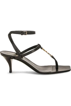 Saint Laurent Cassandra Sandal in Black