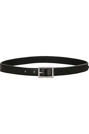 Saint Laurent Strass Belt in Black
