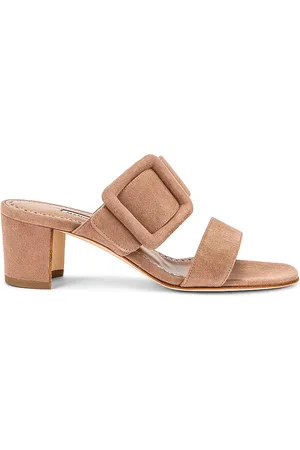 Manolo Blahnik Titubanew Sandal in Tan