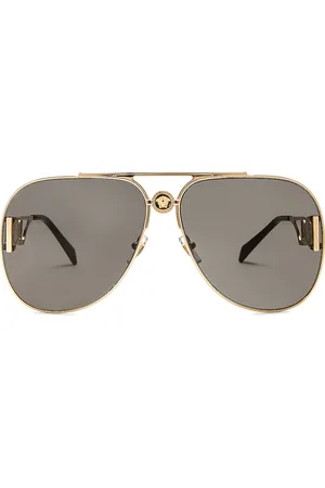 VERSACE Aviator Sunglasses in Metallic