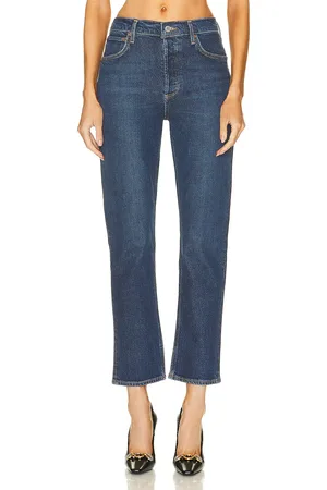 AGOLDE Riley Long in Denim-Dark
