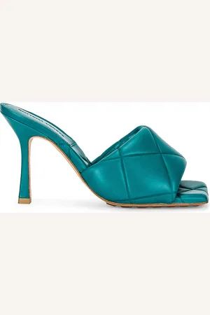 Bottega Veneta BV Rubber Lido Sandals in Green