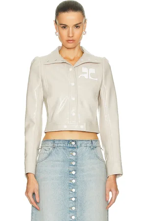 Courrèges Reedition Vinyl Jacket in Grey