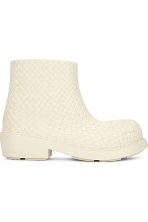 Bottega Veneta Fireman Ankle Boot in Ivory