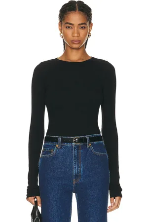 ÉTERNE Long Sleeve Fitted Top in