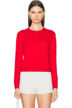 Leset James Classic Crew Sweater in Red