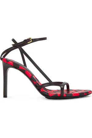 Bottega Veneta Leaf Ankle Strap Sandal in Brown