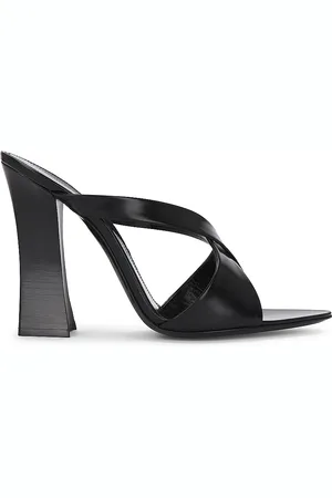 Saint Laurent Eva Mule Sandal in Black