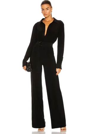 Norma Kamali Shirt Straight Leg Jumpsuit in