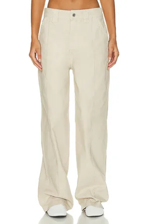 Helsa Workwear Oversized Pant in Beige