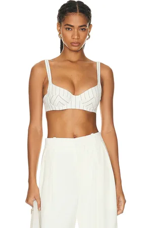 Jean Paul Gaultier Striped Classic Bra in Ivory