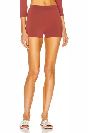 Alaïa Biker Short in Rust