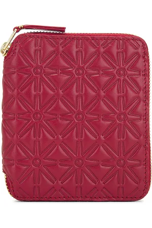 Comme des Garçons Embossed Leather Zip Wallet in