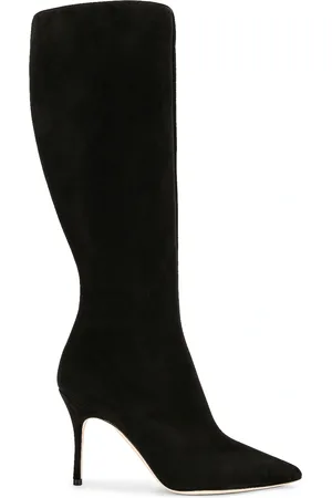 Manolo Blahnik Oculara 90 Suede Boot in