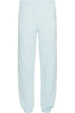 Sporty & Rich Serif Logo Sweatpants in Blue