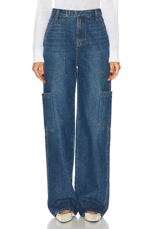 GRLFRND Elyse Trouser Cargo Jean in Blue