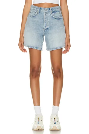 Citizens of Humanity Marlow Long Vintage Short in Denim-Light