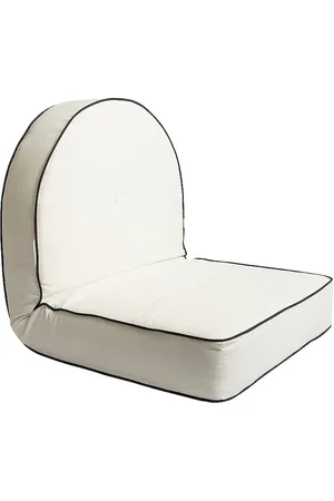 business & pleasure co. Reclining Pillow Lounger in White