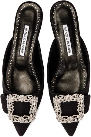 Manolo Blahnik Maysale 10 Jewel Mule in