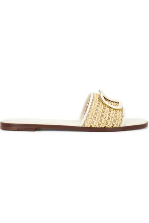 VALENTINO GARAVANI V Logo Signature Slide in Ivory