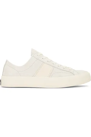 Tom Ford Suede Low Top Sneaker in White