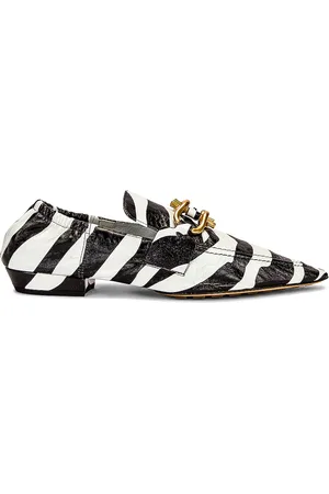 Bottega Veneta Madame Mocassins in White