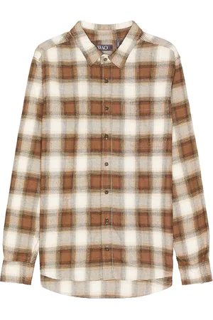 WAO The Lightweight Flannel Shirt in Brown