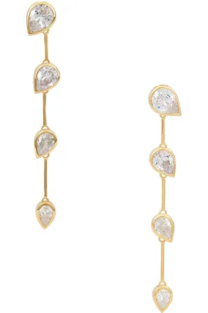 COMPLETEDWORKS 18k Gold Plated & Cubic Zirconia Earring in Metallic Gold